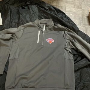 Men's Gray Quarter-Zip Sweater